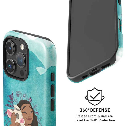 Disney Princess Moana with Pua and Heihei iPhone 16 Pro Magsafe Impact Case
